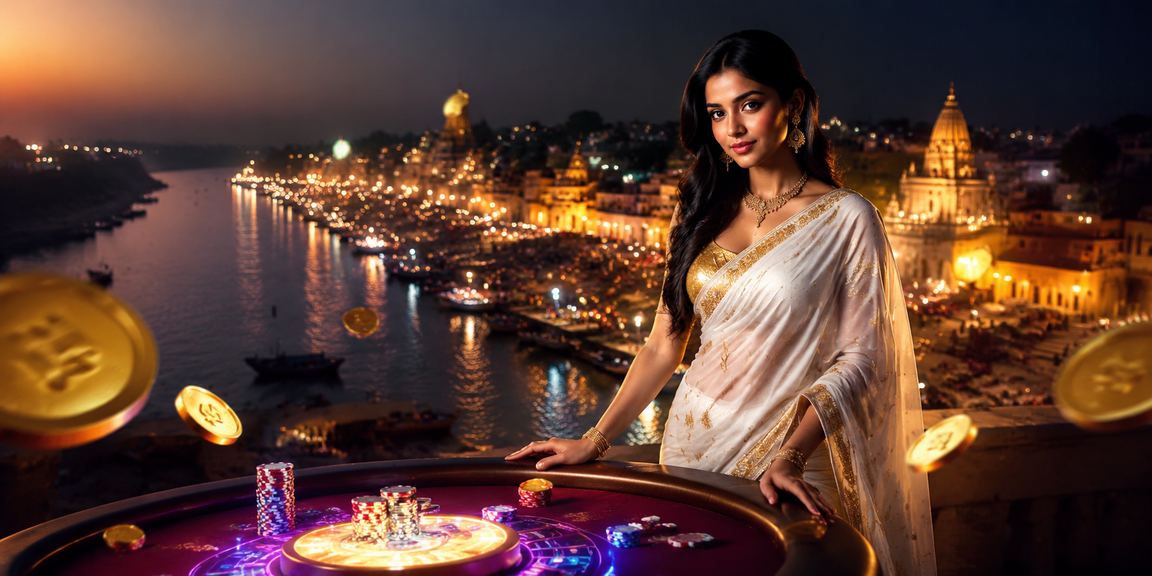 Scenic view of Varanasi Ghat with local evening serenity